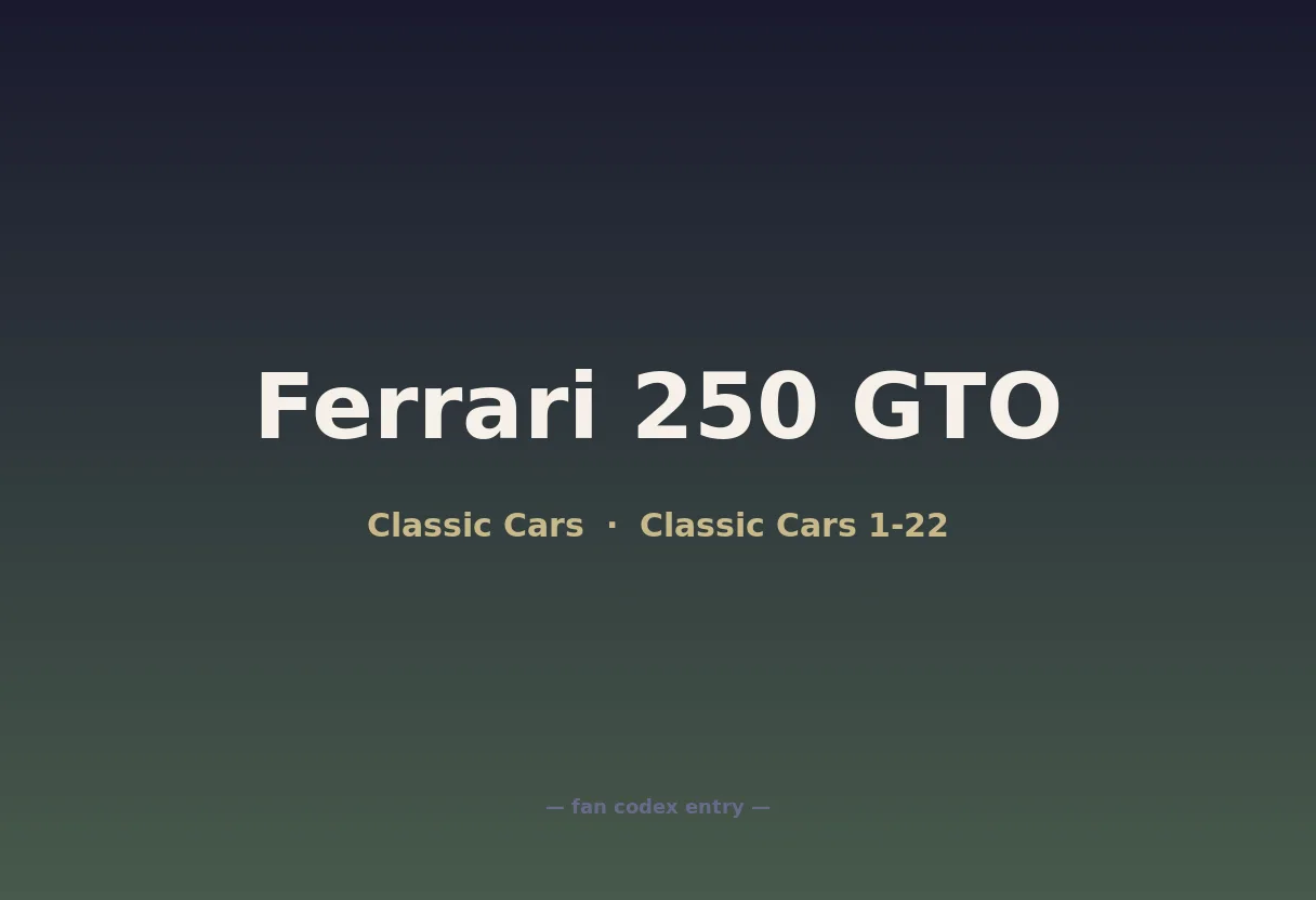 Ferrari 250 GTO