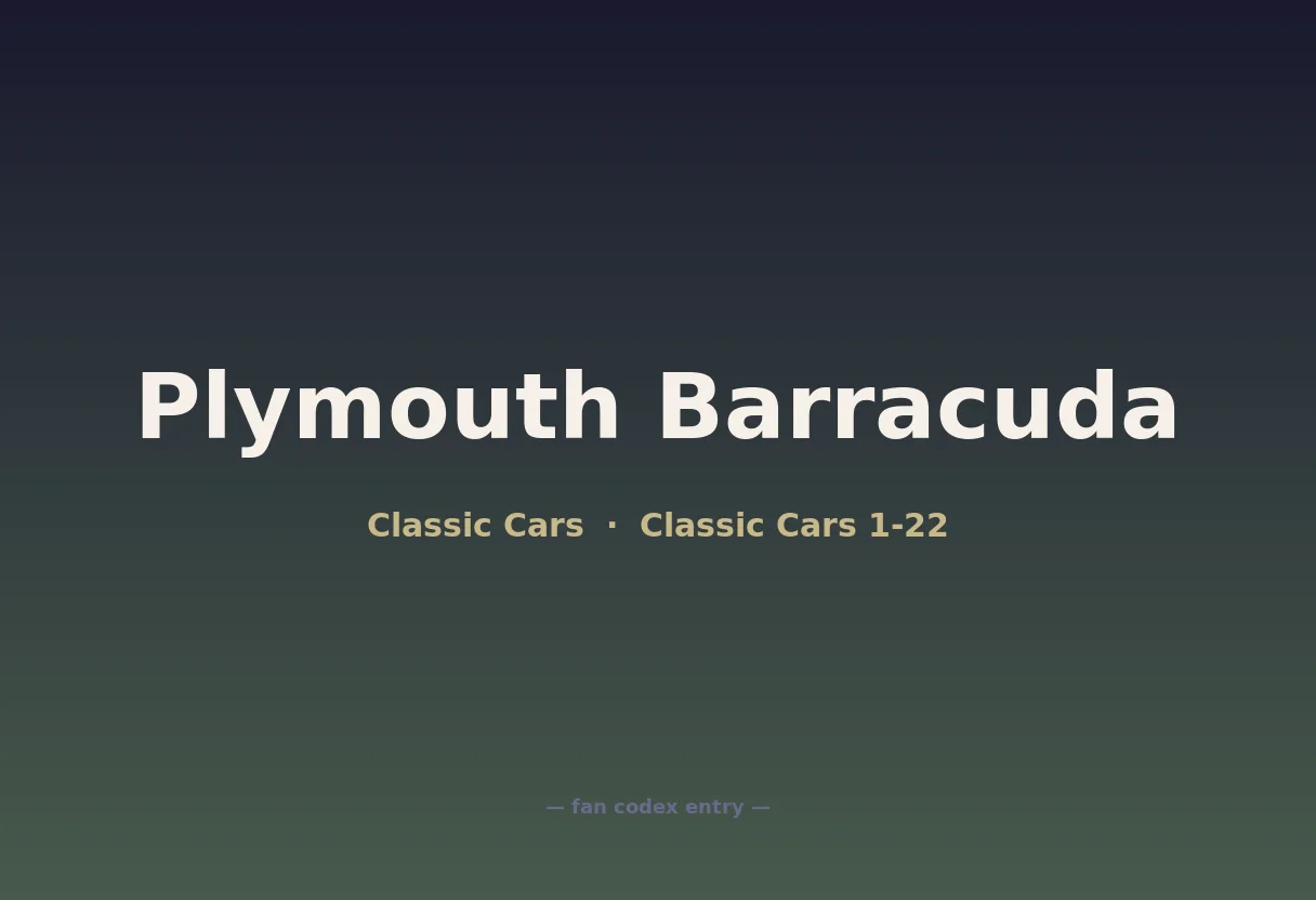 Plymouth Barracuda