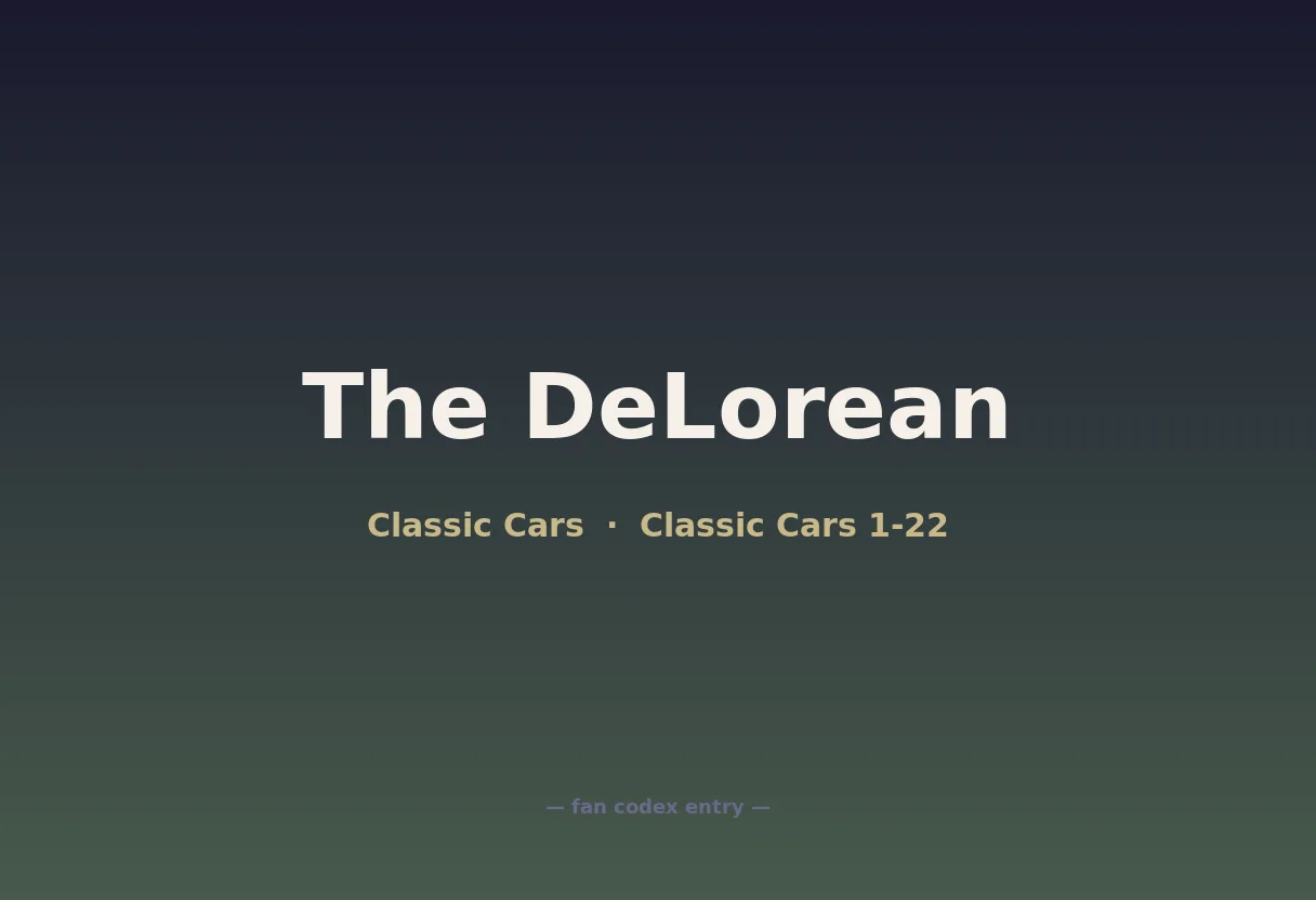 The DeLorean