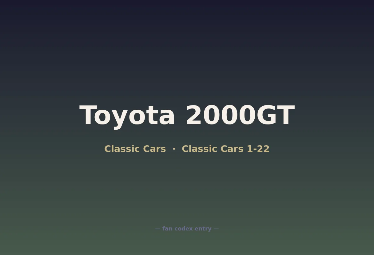Toyota 2000GT